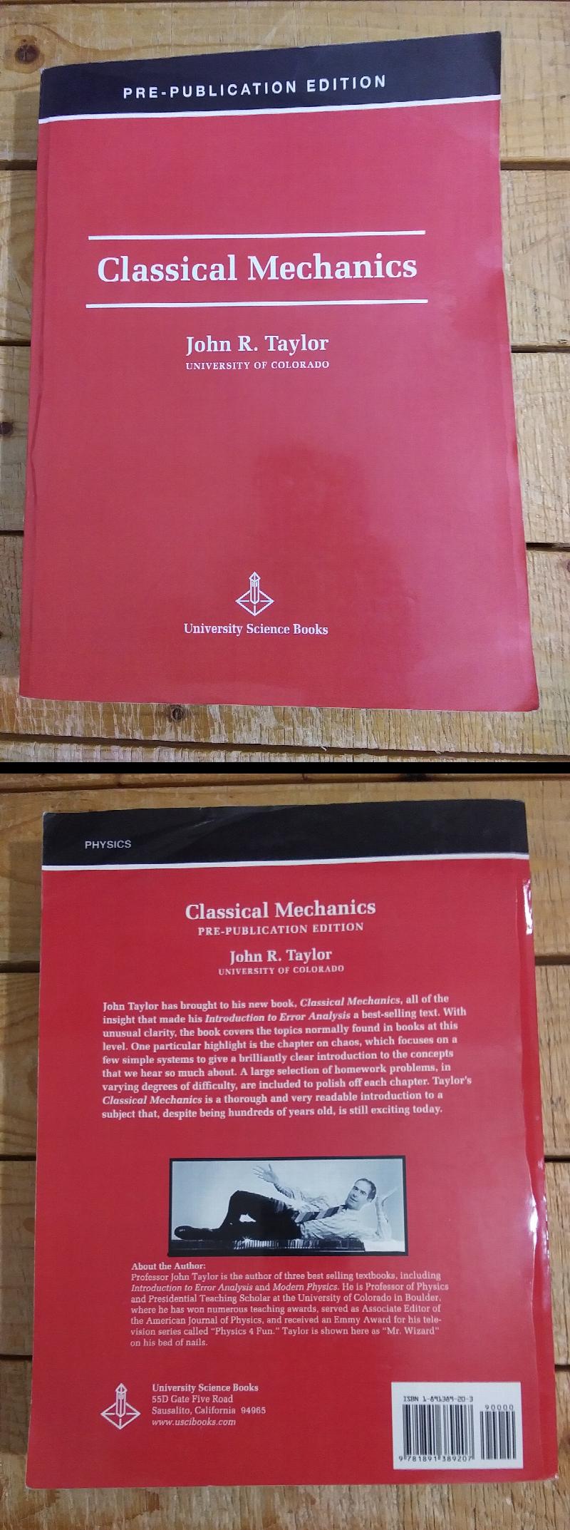 Classical Mechanics Pre Publication Edition